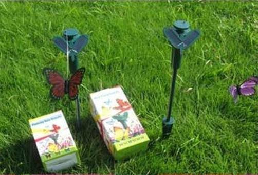 Free shipping wholesale 72pcs Solar Power Flying Butterfly Garden Yard Decoration solar butteryfly