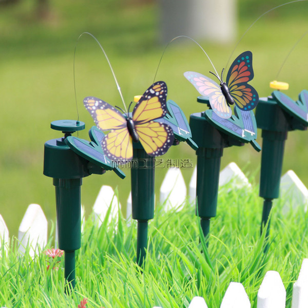 2015 New Solar humming birds, butterflies garden toys, students enlightenment educational toys solar and battery combo.GIFT A-0081