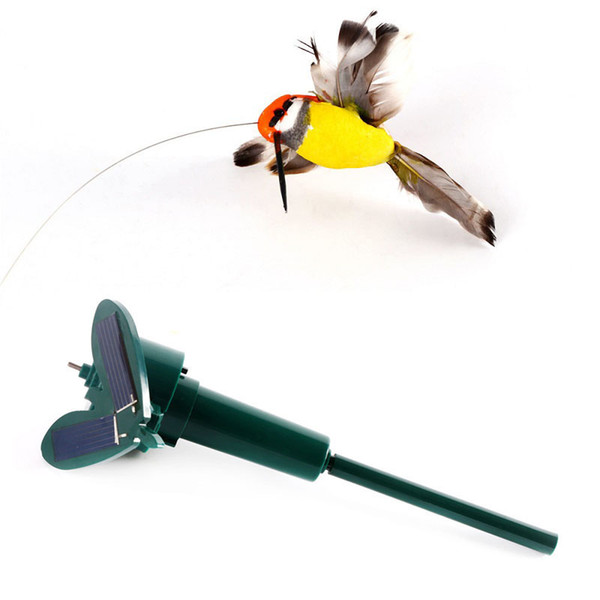 Solar Powered Flying Fluttering Hummingbird Flying Birds Children Kids Solar Toys Garden Decoration Emulation Bird Educational Toy ZA2698