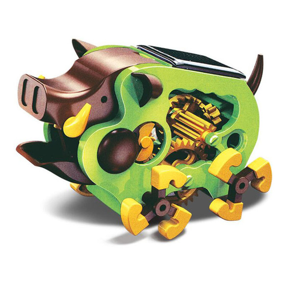 Running Wild Boar STEM Scientific Toys DIY Solar Power Robot Learning Kit For Kids Children