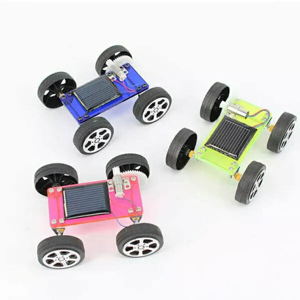 DIY solar toys car diy solar educational toy colorful solar Power Energy Racing Car factory wholesale 