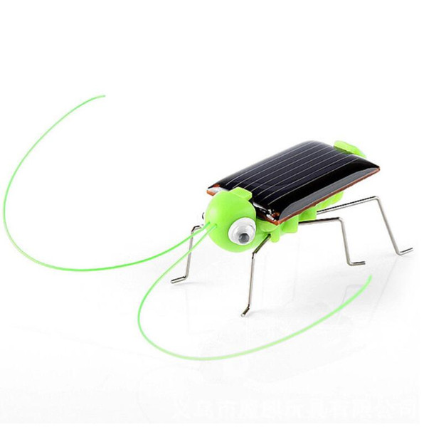 Baby Solar Power Energy Insect Grasshopper Cricket Kids Toy Gift Solar Novelty Funny Educational Toy KKA5726