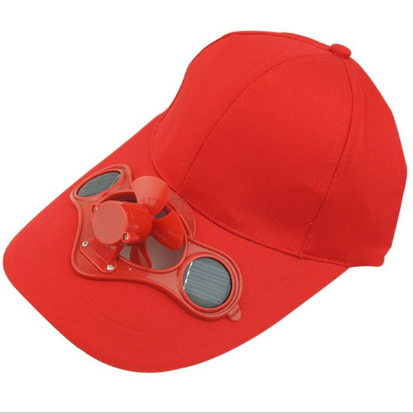 2016 new outdoor mountain climbing solar fan cap cooling travel must prevent sun cap wholesale