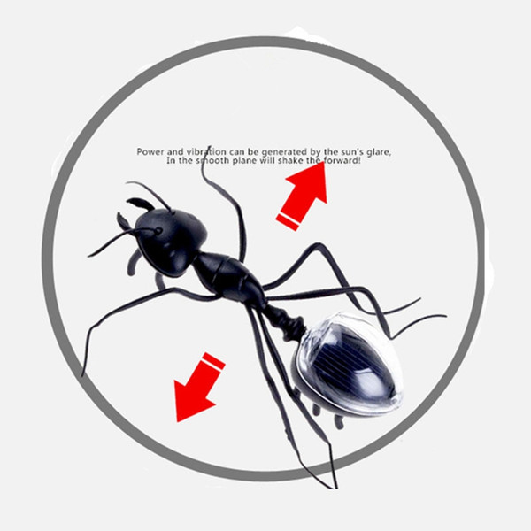 Creative Power Solar Transformation Ant DIY Toy Solar Battery Powered Transform Educational Learning Gift for Kid Child