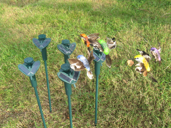 New Solar hummingbirds, butterflies garden toys, students enlightenment educational toys solar and battery combo.free shipping