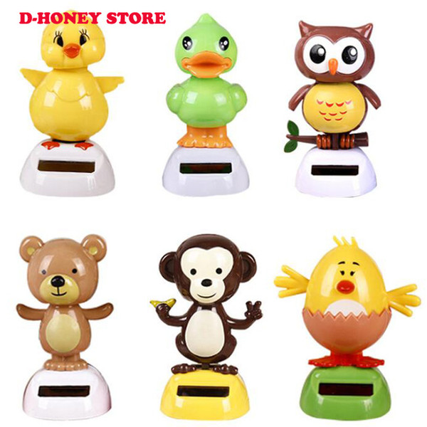 Novelty Solar Toy Powered Dancing Flip Flap Swinging Shook His Head Toys For Children Solar Toy Power Energy Figure Toys