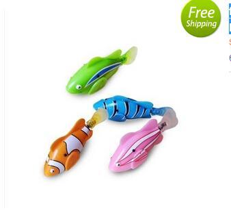 Hot Sale Electric Fish Magical Robot Fish Robofish Robot Fish Activated Turbot Electric Swimming Clownfish 4 Colors Electronic K