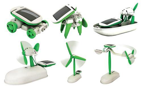 [New arrival] [Hot sale] Ecumenical solar toy Child puzzle DIY deformation toys Lovely classic type model toy