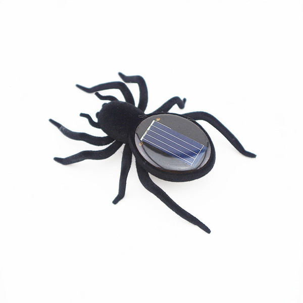 8 6aw Insect Animal Solar Power 8 Legs Black Crazy Spider Toys Science And Education Puzzle Solars Energy Spiders Novelty