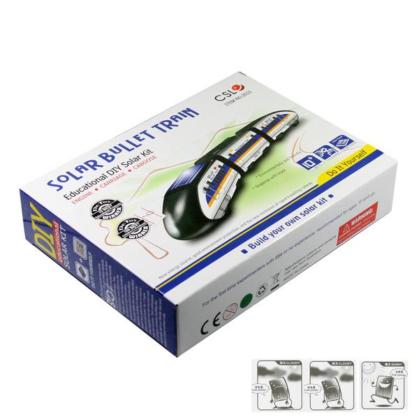 Cool DIY Educational Assembly Solar Powered Bullet Train Toy Solar Toy high quality 10pcs