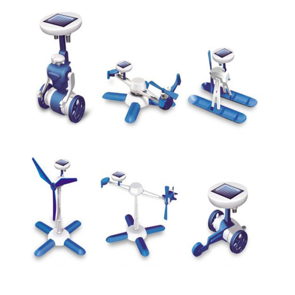 3D Puzzles Solar Toys 6 In 1 Educational Toys Robot For Children Kids