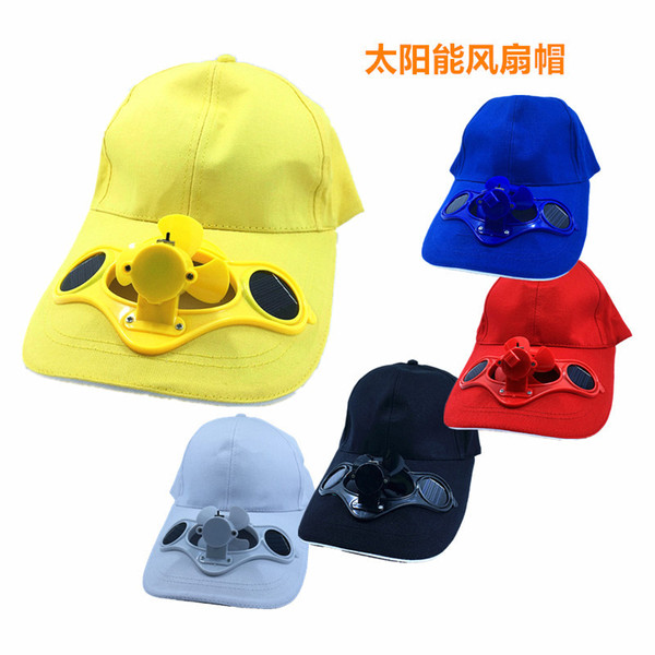 Solar fan cap sun visor cap and peaked cap solar advertising hat