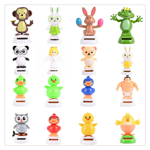 Wedding Solar Powered Santa Snowman Dancing Christmas Decoration CoolCar Dancing Toys Deer Man Car Accessories Solar Energy Toys Free DHL