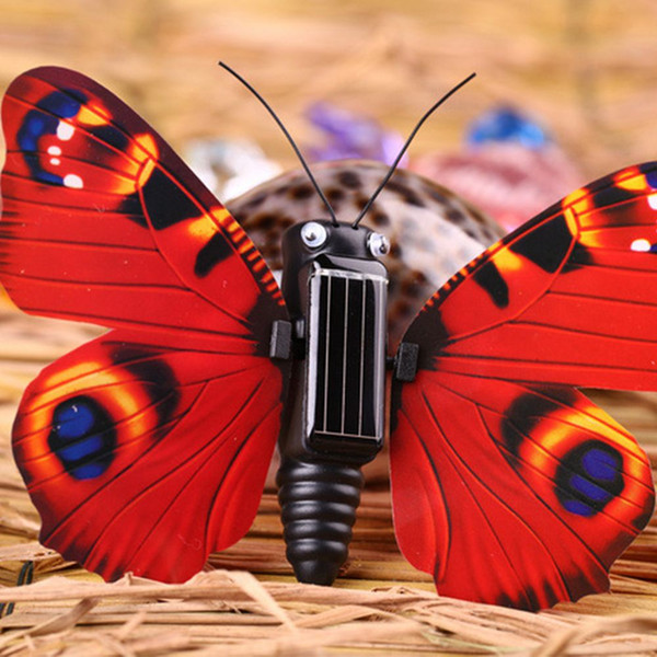 Novelty Magic ABS Butterfly Insect Shaped Solar Powered Toy Kids Educational Toy Creative Gift