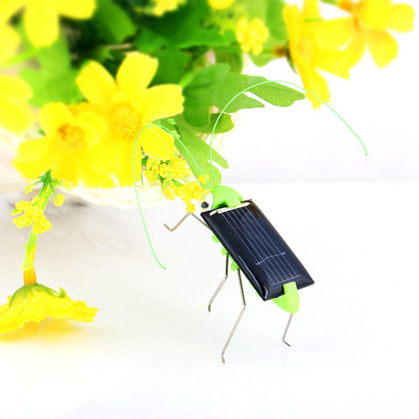 New Funny Solar Insect Solar Grasshopper Solar Cricket Educational Toy birthday gift fast 