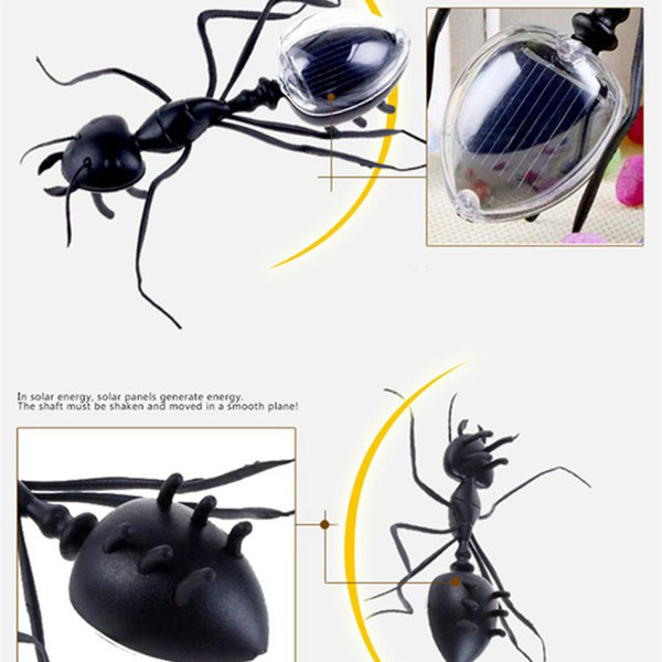 wholesales Creative Power Solar Transformation Ant DIY Toy Solar Battery Powered Transform Educational Learning Gift for Kid Child