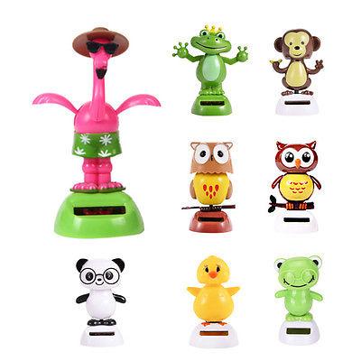Wholesale- Pudcoco NOVELTY SOLAR POWERED DANCING animals, DASHBOARD TOY, HOME OR CAR DECOR ORNAMENT HotSale