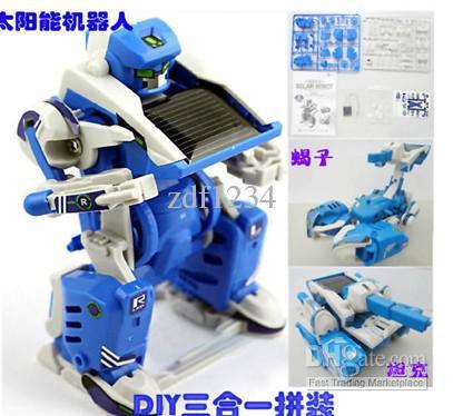 Free Shipping New 3 in 1 Solar Kits Solar Robot DIY Toy Educational DIY Toy