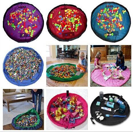 colorful baby play mat 150 45cm playing mats toy storage bag portable toys storage bag Blanket Rug Boxes Toys Organizer Christmas gift