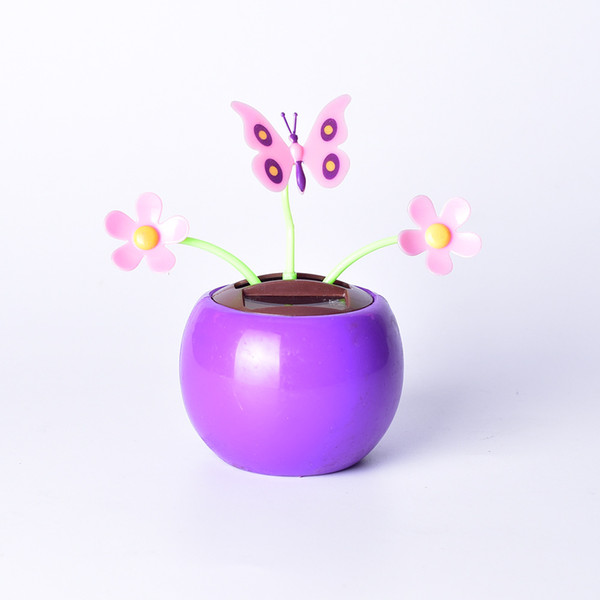 Manufacturers direct solar car decoration car solar flowers swing car supplies creative