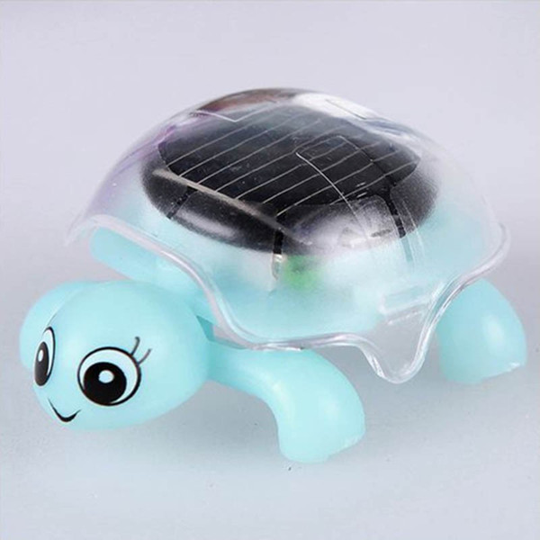 Wholesale- 4 Colors Mini Solar Powered Energy Move Turtle Cute Tortoise Gadget Gift Educational Toy For Kids Gifts
