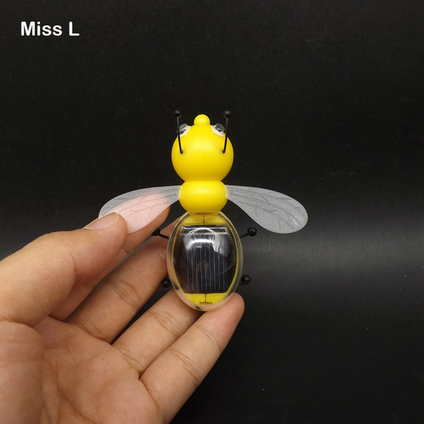 Solar Bee Insect Model Kids Toys Magic Solar Powered Animal Play Learn Educational Novelty Toys For Children Gift