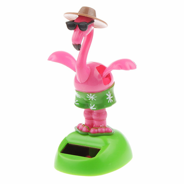 2018 Kids Plastic Solar Power Flapping Wing Swan Doll Car Ornament Home Decor Kids Toy Girl Birthday Gift for Children