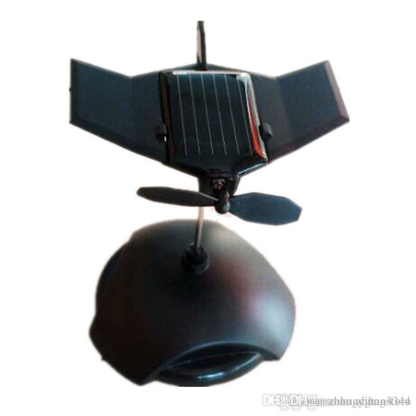 Wholesale- Solar Assembled Toy Small Plane Black Hawk Automobile Decoration Small Plane Car Assembles Toy