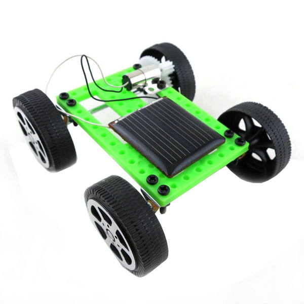 Mini Handmade Solar Powered Toy Children Educational Gadget Hobby DIY Car Kit