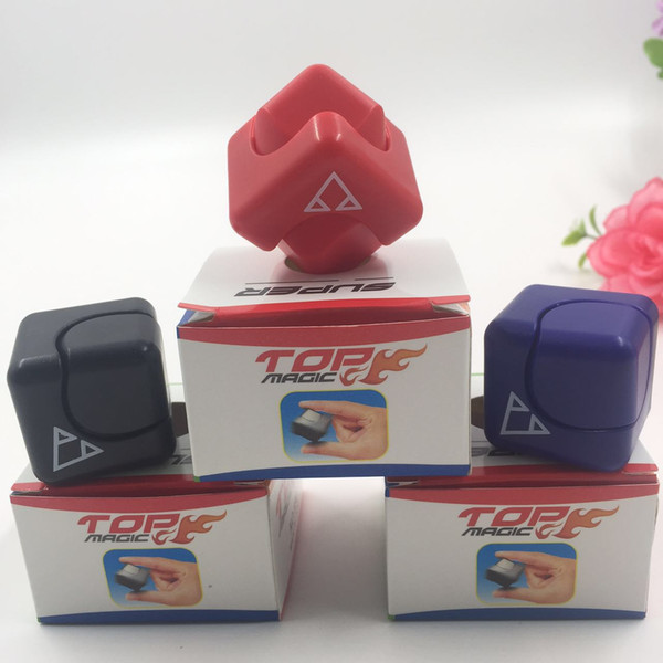 3pcs super Fidget Cube Colorful Hand Spinner Decompression Finger Toys Magic Cubes For ADHD And Autism Kid Adults In stockPcc Team top magic