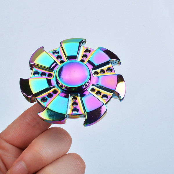 Hot T6 wheel Fidget handSpinner EDC Finger spinner Cube Toy Good Choice For decompression anxiety Finger Toys For Killing Time Free DHL