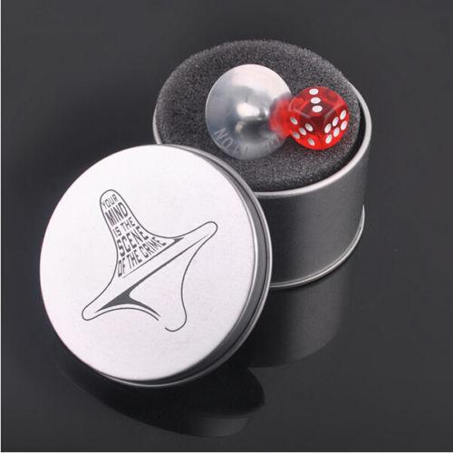 1 PCS Zinc Alloy Classic Toys Funny Inception Totem Accurate Spinning Top Silver Vintage Toy