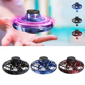 New FlyNova Flying Toy Hand Operated UFO Spinner Drone toy for kids and adults Portable 360° Rotating Shinning LED Lights Toy Gift