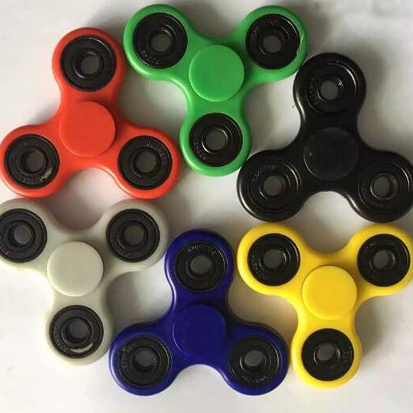6 colors EDC Fidget Spinner toy finger spinner toy Hand tri spinner HandSpinner EDC Toy For Decompression Anxiety Toys with retailed box