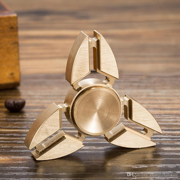 2017 New EDC Tri-Spinner Fidget Toys Pattern Hand Spinner Metal Fidget Spinner and ADHD Adults Children Educational Toys