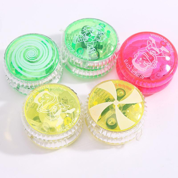 new kids Beyblade Children's educational toys Yo-Yo Luminous pull line Yo-Yo yoyo ball flash plastic children's toys