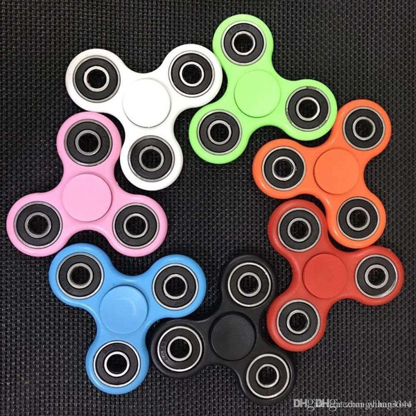 ht 10 pieces Tri-Spinner Fidget spiner Toy Plastic Hand Spinner For Autism and Anxiety Stress Relief Focus Toys Gift handspinner