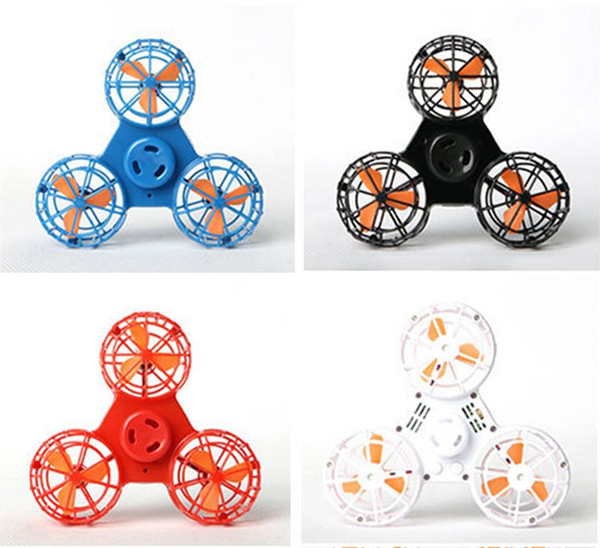 2018 New Arrival Flying Hand Spinner Toy Fidgets Spinner Toys New Fingers Gyro Electric USB Charge Fly Roundabout Spinner Top Free Shipping