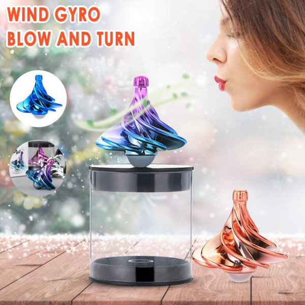 Wind Fidget Spinner Gyro Spinning Top Stress Relief Toys For Children Adult Antistress Gyroscope Office Party Game Favor WinSpin MMA2849