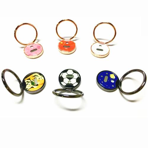 2018 Hot Selling Customized Zinc Alloy 360 Rotating Phone Ring Holder For Mobile and Tablet with uv detection