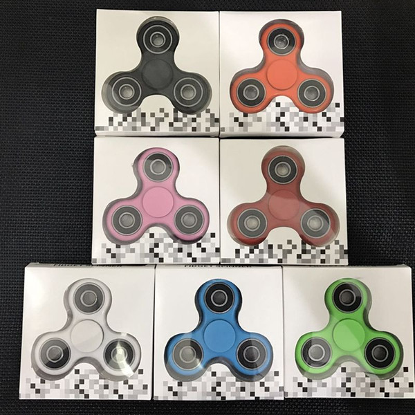 In Stocks Hand Spinner Fingertips Spiral Fingers Fidget Spinner EDC Hand Spinner Acrylic Plastic Fidgets Toys Gyro Toys