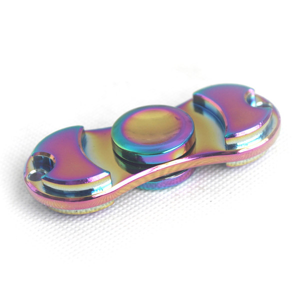 The explosion of gyro rotation Aluminum Alloy finger fingers colorful EDC decompression Toys Finger gyro set spot