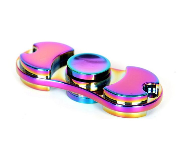 2017 Hot Toy EDC Hand Spinner Fidget Toy Good Choice For decompression anxiety Finger Toys rainbow color metallic hand spinner