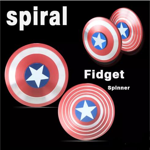 2017 Finger Spinner American captain Fast Bearing Fidget Hand Spinner Finger gyro EDC ADHD Austim Fidget L016