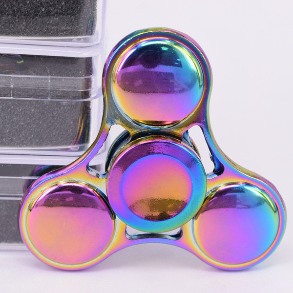 2017 Hot Rainbow Fidget Spinner Colorful EDC Gyro Toys Hand Spinner Fidget Zinc Alloy Fidget HandSpinner