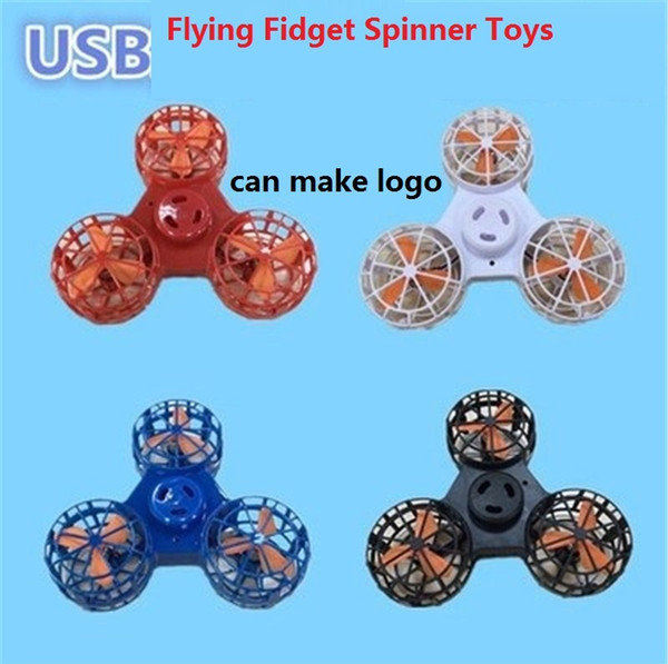 2018 newest Fidget Spinner Hand Flying Fidget Spinner Flying Spinning Top Toy For Autism Anxiety Stress Release Toy Great funny Gift z189-1