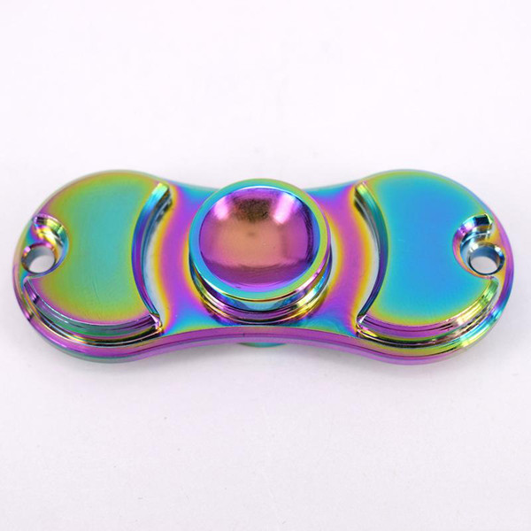 Colorful Metal Spinner Fidget Hot Toy EDC Creative Hand Spinner Rotation Time Long Gyro Decompression Anxiety Toy Child Gift with Retail Box