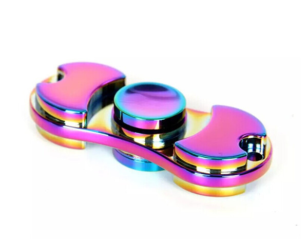 EDC Hand Spinner Fidget Toy Good Choice For decompression anxiety Finger Toys rainbow color aluminum hand spinner hot