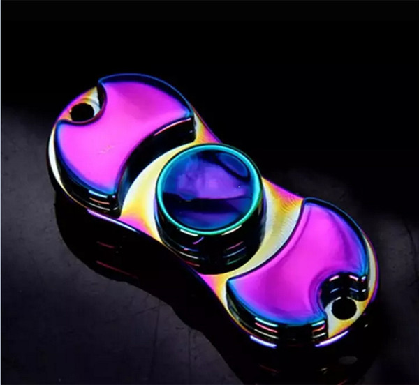 EDC Hand Spinner Fidget Toy Good Choice For decompression anxiety Finger Toys rainbow color aluminum hand spinner hot sale