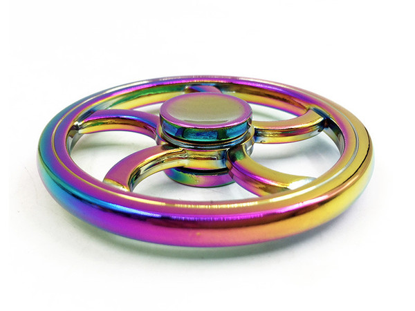 Sell like hot cakes fingertips gyro Hot wheels dazzle colour wheel metal fingertips gyro fancy decompression toy